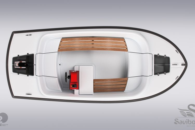 Elite 5 | 7 to 9 people | Saviboat electric boats, leisure water sports centers, tourist operators